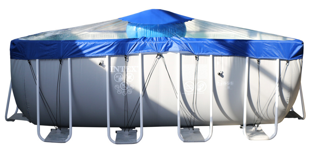 Тент для прямоугольного бассейна Intex/Bestway с надувной подушкой "Фиеста" в Ростове