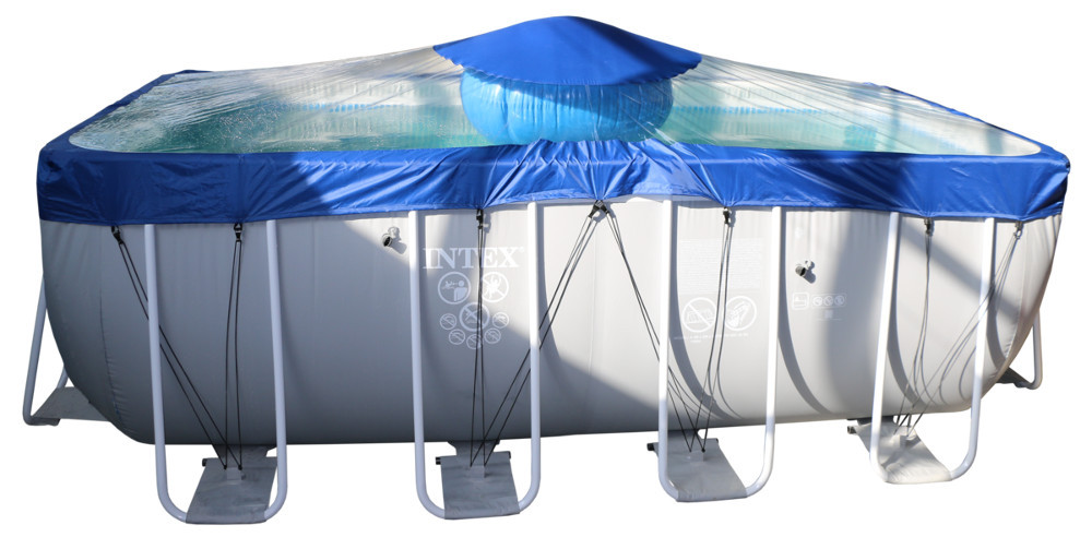 Тент для прямоугольного бассейна Intex/Bestway с надувной подушкой "Фиеста" в Ростове