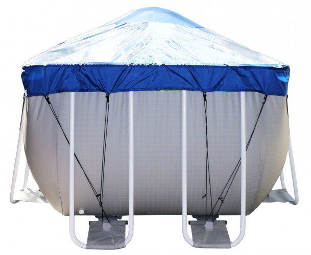 Тент для прямоугольного бассейна Intex/Bestway с надувной подушкой "Фиеста" в Ростове