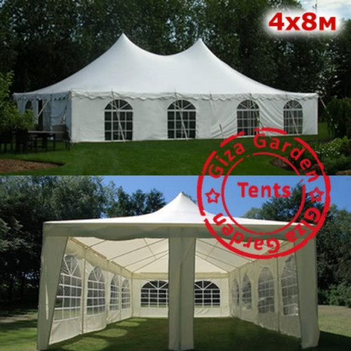 Шатер Пагода Giza Garden 4 х 8 м белый в Ростове