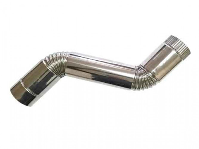 Сегмент трубы S-образный d-65 мм.(нерж.)Инвент в Ростове