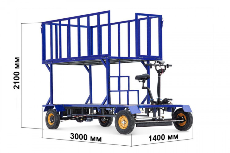 Грузовая электрическая тележка RuTrike ПАЛИСАД ЯРУС в Ростове