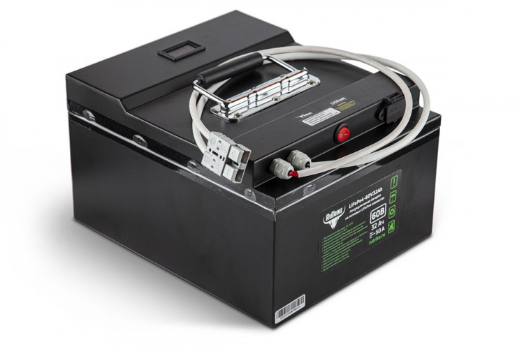 Тяговый железо-фосфатный аккумулятор RuTrike LiFePO4 60V32Ah (50А) в Ростове