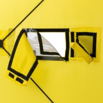 Палатка для рыбалки Helios Куб 1,5х1,5 желто/серый в Ростове