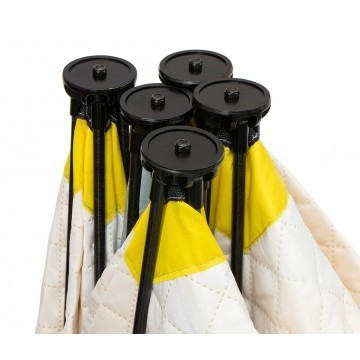 Палатка для рыбалки Helios утепл.Куб 1,5х1,5 желтый/серый в Ростове