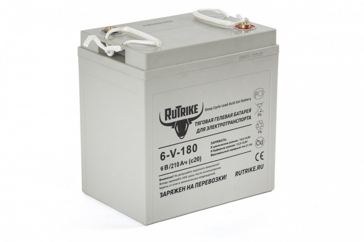 Тяговый гелевый аккумулятор RuTrike 3-EVF-180A (6V180A/H C3) в Ростове