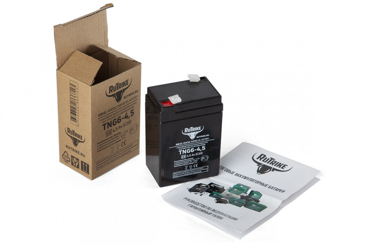 Тяговый гелевый аккумулятор RuTrike TNG 6-4,5 (6V4,5A/H C20) в Ростове
