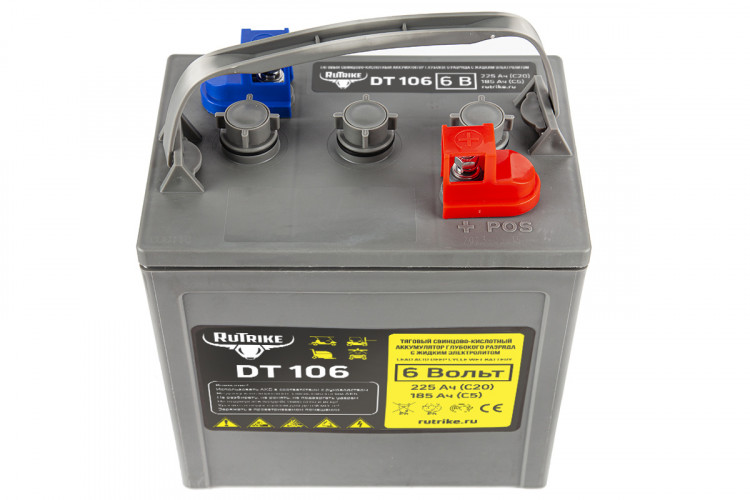 Тяговый аккумулятор RuTrike WET DT106 (T-105) 6V155A/H C3 в Ростове