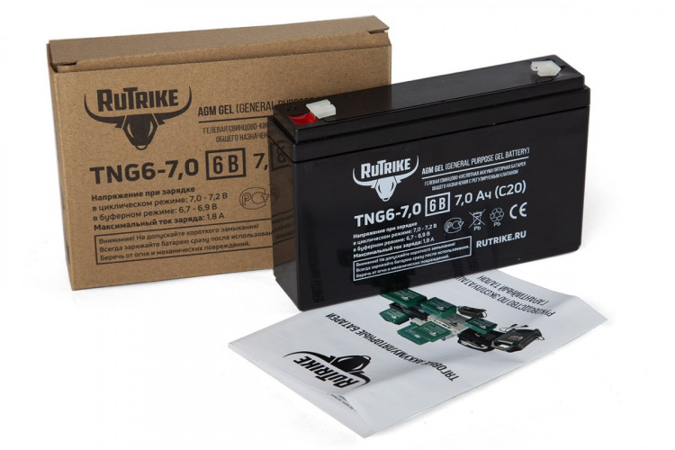 Тяговый гелевый аккумулятор RuTrike TNG 6-7.0 (6V7.0 A/H C20) в Ростове