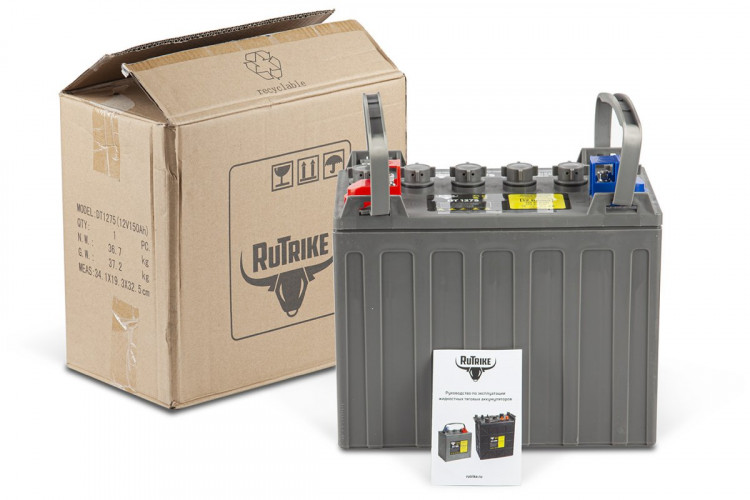 Тяговый аккумулятор RuTrike WET DT1275 (T1275) 12V100A/H C3 в Ростове