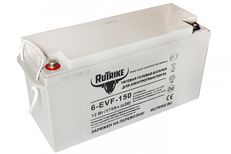 Тяговый гелевый аккумулятор RuTrike 6-EVF-150A (12V150A/H C3) в Ростове