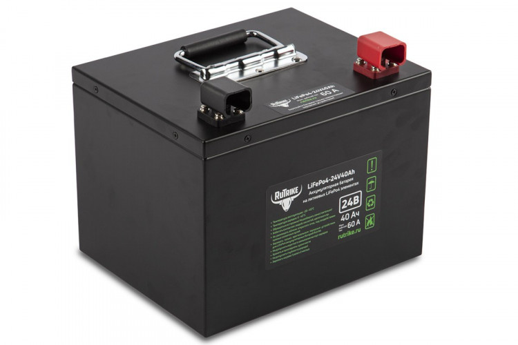 Тяговый железо-фосфатный аккумулятор RuTrike LiFePO4 24V40Ah (60A) в Ростове
