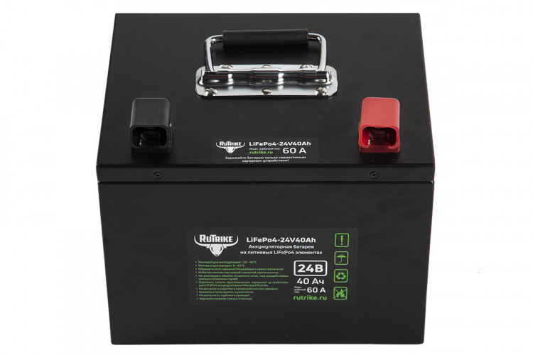 Тяговый железо-фосфатный аккумулятор RuTrike LiFePO4 24V40Ah (60A) в Ростове