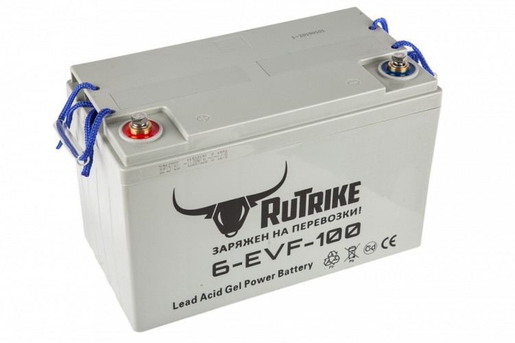 Тяговый гелевый аккумулятор RuTrike 6-EVF-100A (12V100A/H C3) в Ростове