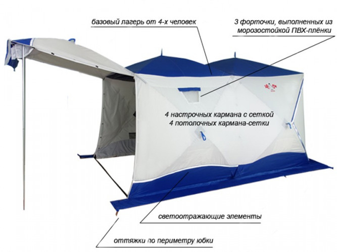 Палатка для рыбалки Пингвин Big Twin (2-СЛ) в Ростове