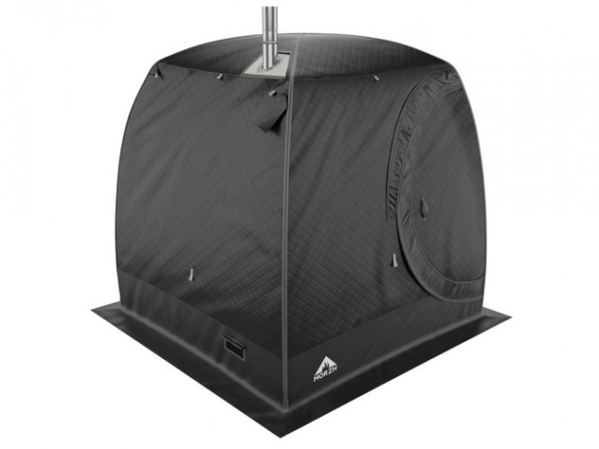 Мобильная баня-палатка МОРЖ LUX черный в Ростове